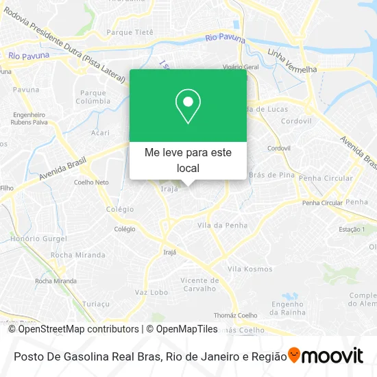 Posto De Gasolina Real Bras mapa