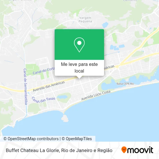 Buffet Chateau La Glorie mapa