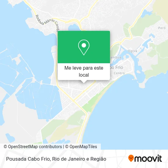 Pousada Cabo Frio mapa