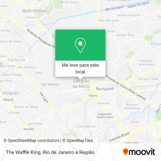 The Waffle King mapa