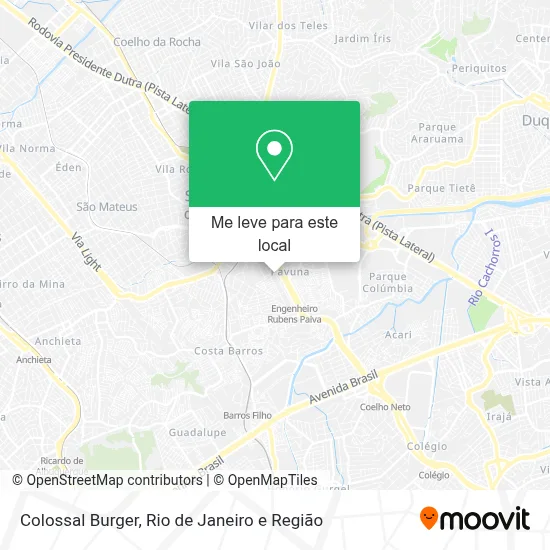 Colossal Burger mapa