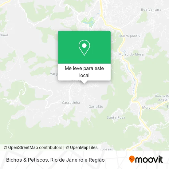 Bichos & Petiscos mapa