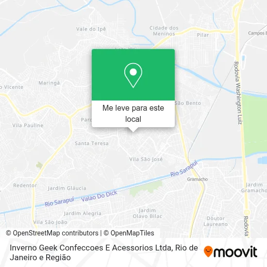 Inverno Geek Confeccoes E Acessorios Ltda mapa