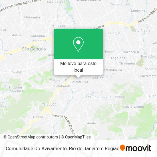 Comunidade Do Avivamento mapa