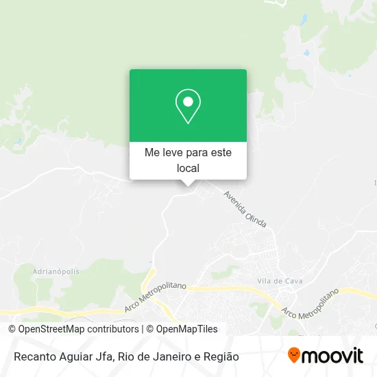 Recanto Aguiar Jfa mapa