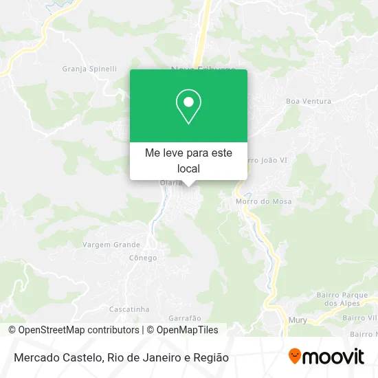 Mercado Castelo mapa