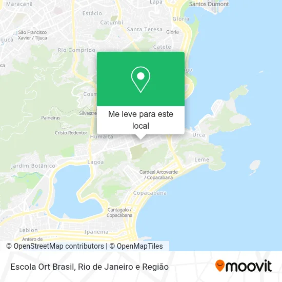Escola Ort Brasil mapa