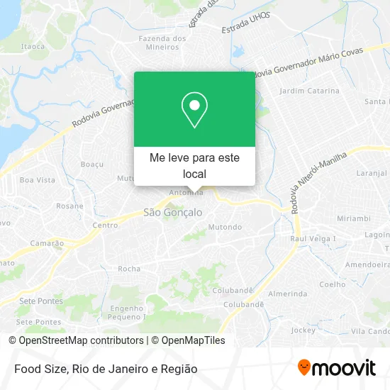 Food Size mapa
