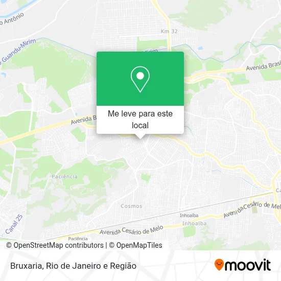 Bruxaria mapa