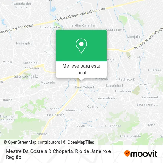 Mestre Da Costela & Choperia mapa