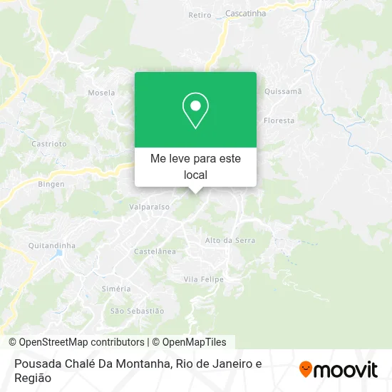Pousada Chalé Da Montanha mapa