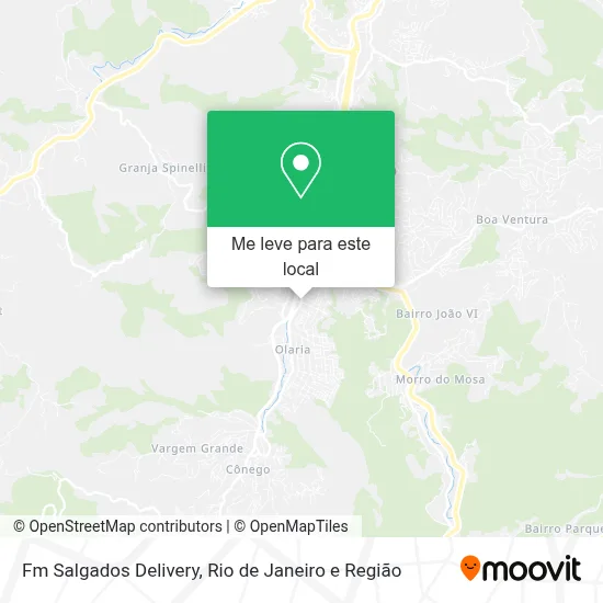 Fm Salgados Delivery mapa