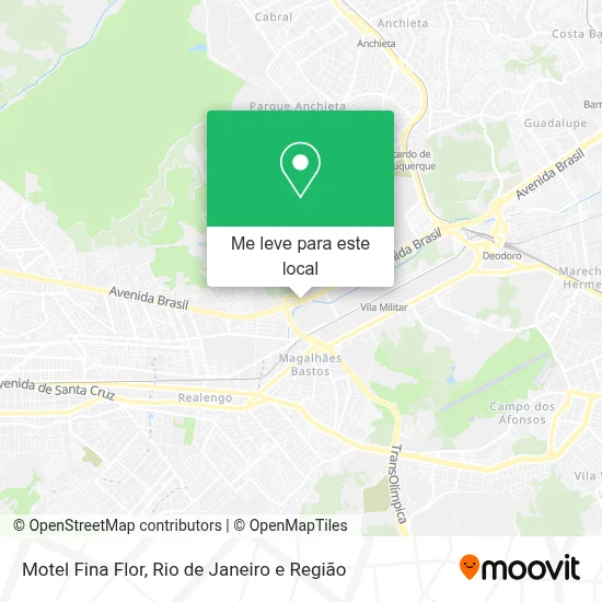 Motel Fina Flor mapa
