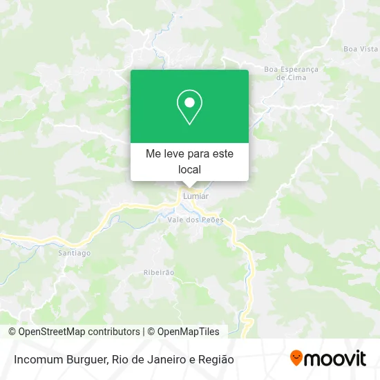 Incomum Burguer mapa