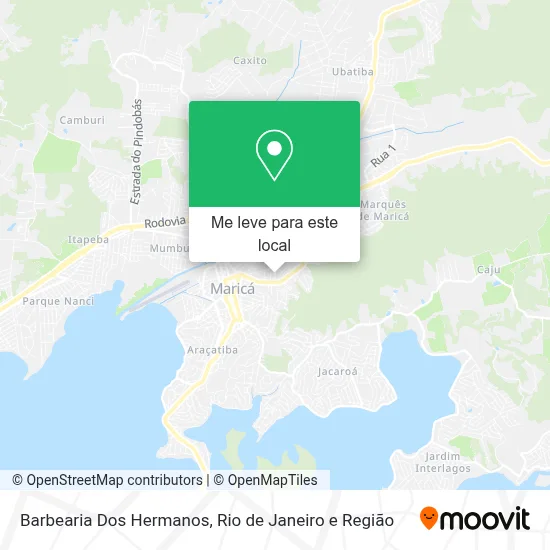 Barbearia Dos Hermanos mapa