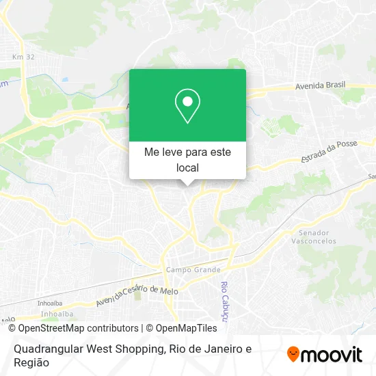 Quadrangular West Shopping mapa