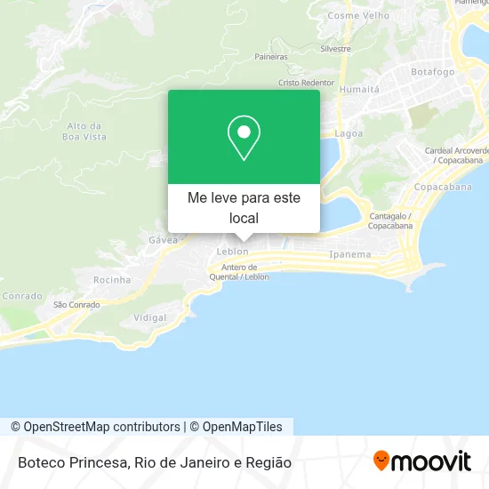 Boteco Princesa mapa