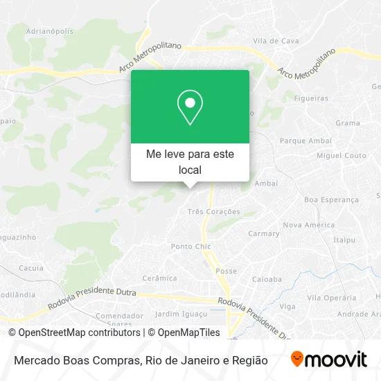 Mercado Boas Compras mapa