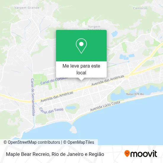 Maple Bear Recreio mapa