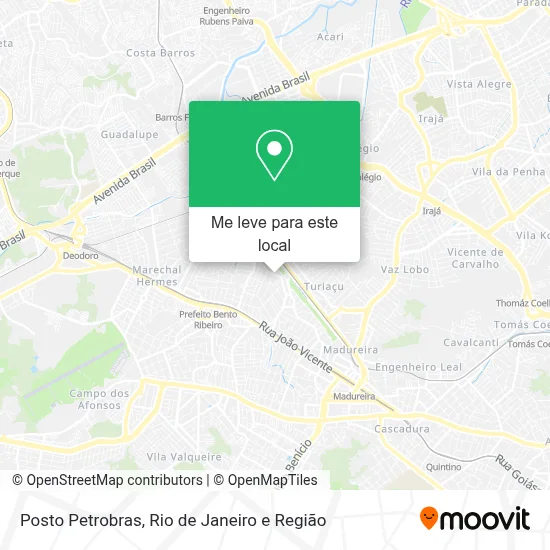 Posto Petrobras mapa