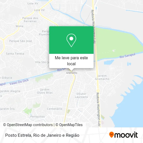 Posto Estrela mapa