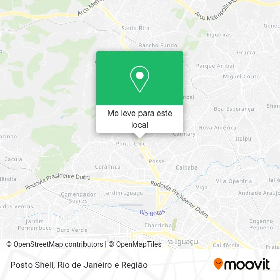 Posto Shell mapa