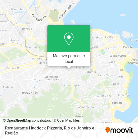 Restaurante Haddock Pizzaria mapa