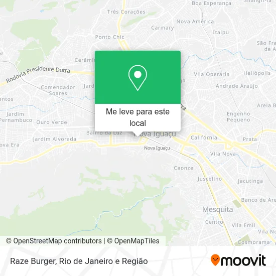 Raze Burger mapa
