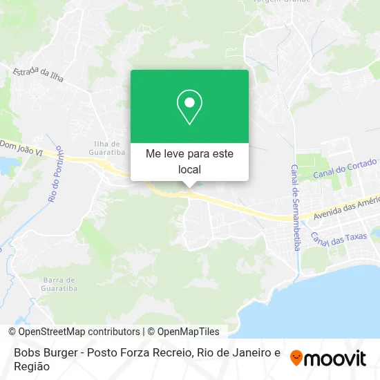 Bobs Burger  - Posto Forza Recreio mapa