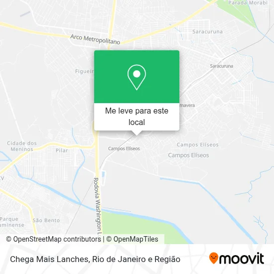 Chega Mais Lanches mapa