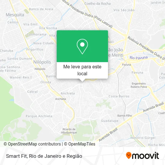Smart Fit mapa