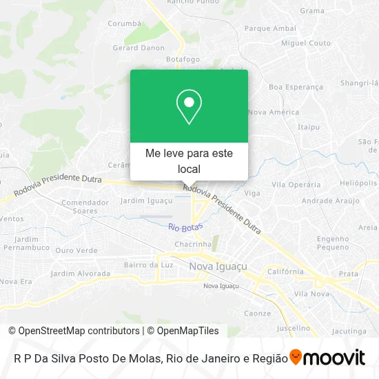 R P Da Silva Posto De Molas mapa