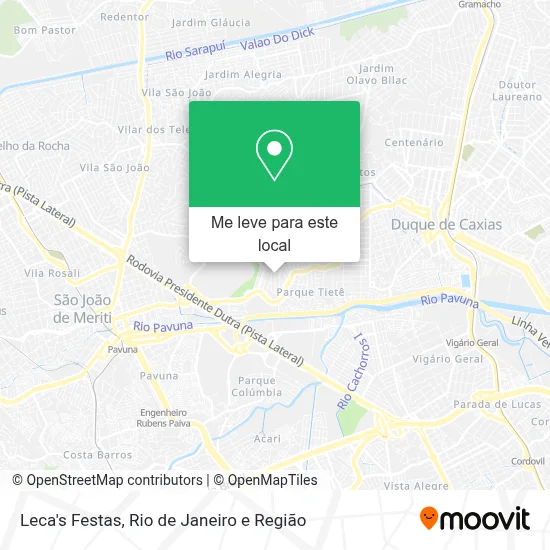 Leca's Festas mapa