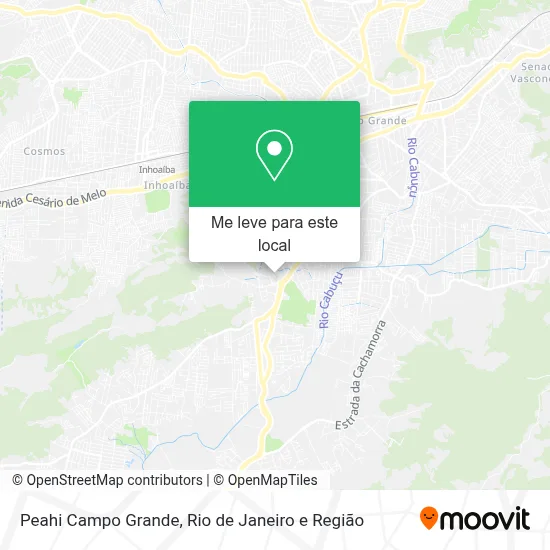 Peahi Campo Grande mapa