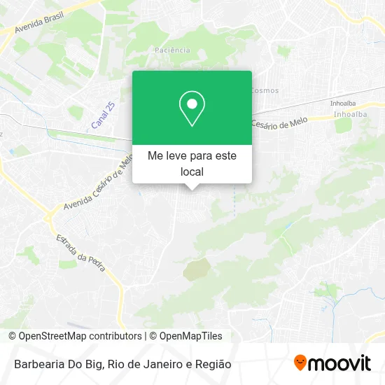 Barbearia Do Big mapa