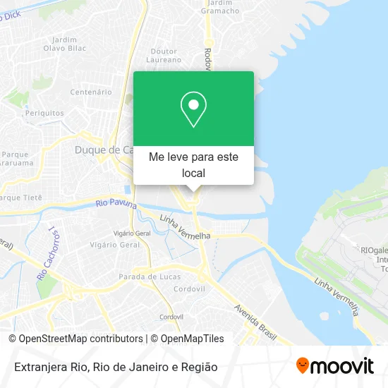 Extranjera Rio mapa