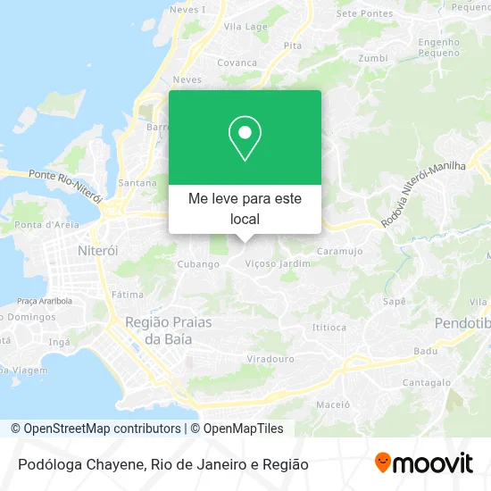 Podóloga Chayene mapa