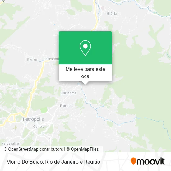 Morro Do Bujão mapa