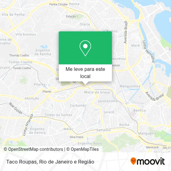 Taco Roupas mapa