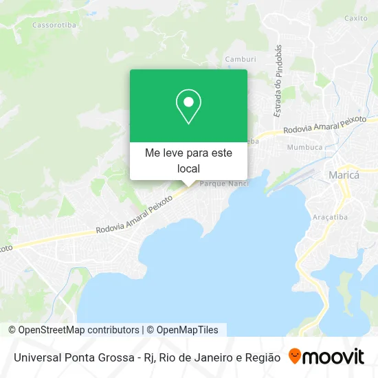 Universal Ponta Grossa - Rj mapa