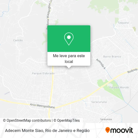 Adecem Monte Siao mapa
