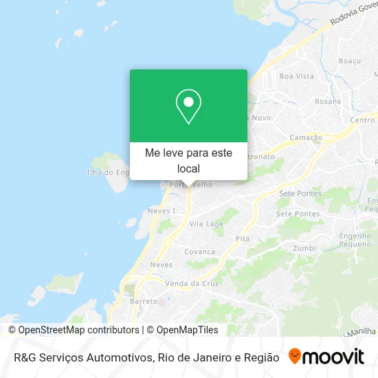 R&G Serviços Automotivos mapa