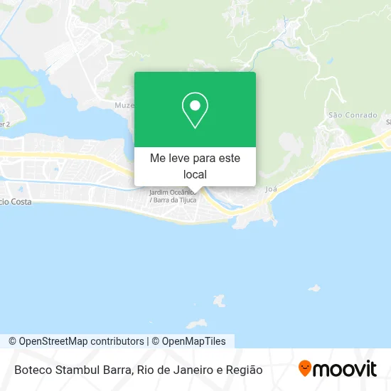Boteco Stambul Barra mapa