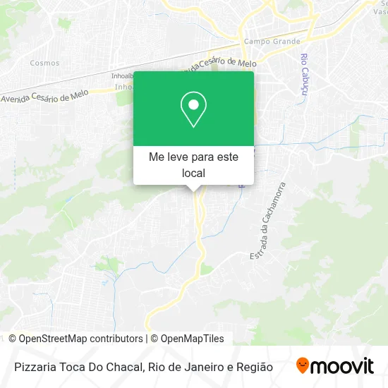 Pizzaria Toca Do Chacal mapa