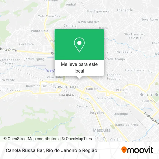 Canela Russa Bar mapa