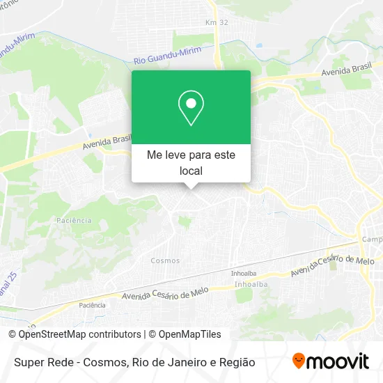 Super Rede - Cosmos mapa