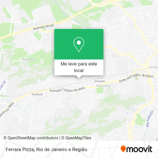 Ferrara Pizza mapa