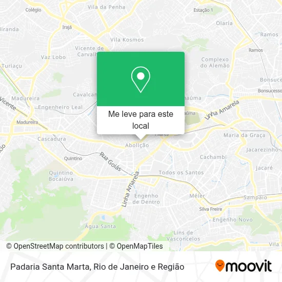 Padaria Santa Marta mapa