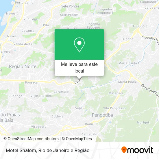 Motel Shalom mapa