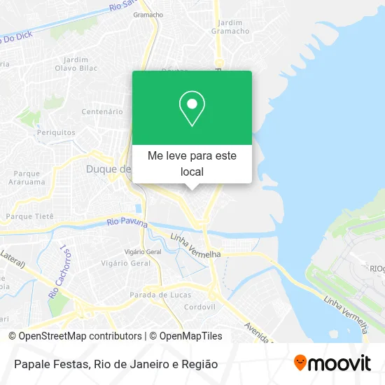 Papale Festas mapa